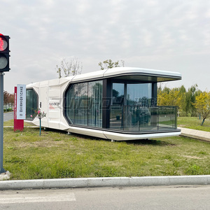 Maison bulle préfabriquée, design moderne elliptique, utilisation hôtelière, matériau en panneaux sandwich - Product Image 1
