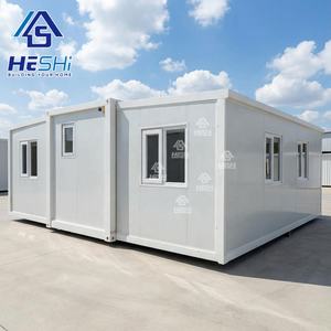直销预制折叠式20英尺40英尺可扩展集装箱房屋预制销售住宅2、4、5卧室预制房屋 - Product Image 2