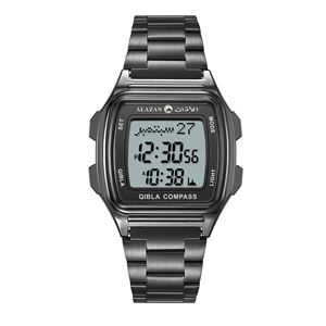 Qibla 나침반 이슬람 시계와 공장 도매 이슬람기도 azan 손목 시계 - Product Image 3