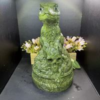 Vente en gros de pierres naturelles, jade vert, lézard avec crâne, artisanat en cristal, pierres précieuses de haute qualité pour la décoration de la maison