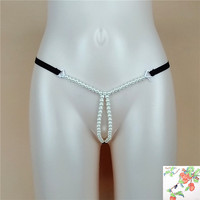 Celana dalam G-String Bikini mutiara seksi wanita harga murah celana dalam pinggang rendah