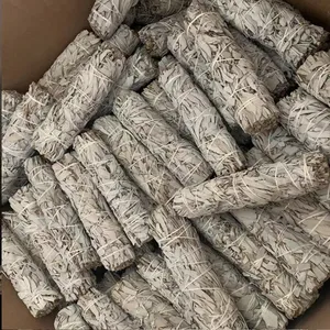 Penjualan Pabrik Grosir Putih Sage Bundel Penyembuhan Sage Smudge Tongkat Dalam Stok