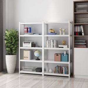 Boltless Steel Multi-Level 5-Layer Corrosion Protected Powder Coated Shelving Racks with Wheels for Warehouse & Garage Storage - Product Image 3