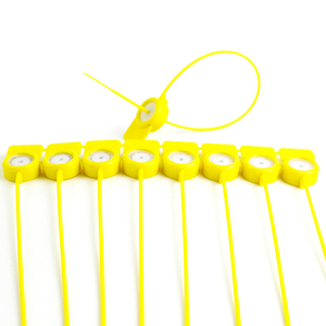 Étiquettes de sécurité en plastique à fermeture à glissière avec logo personnalisé SK1005P, échantillons gratuits, impression laser de <span class=keywords><strong>code</strong></span>-barres pour la logistique et les conteneurs - Product Image 5