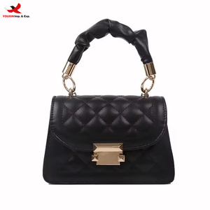 Ins Women's PU Strapless Bag Popular Korean-Style Fashionable Chain Internet-Famous <b>Small</b> Square <b>Handbag</b> RTS Bulk Mixed Order - Product Image 1