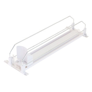 Organisateur de boissons <span class=keywords><strong>à</strong></span> largeur réglable, <span class=keywords><strong>à</strong></span> poussée automatique, glissière de réfrigérateur avec <span class=keywords><strong>support</strong></span> de rangement <span class=keywords><strong>pour</strong></span> canettes de soda, étagère de présentation, pousseur - Product Image 5