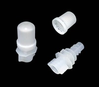 Bouchon de bec verseur compact en plastique avec sortie de 4,8 mm pour le conditionnement et la recharge de sachets souples, cosmétiques et emballages de boissons