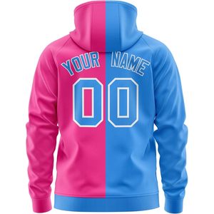 Custom Unisex Varsity Hoodie Full Zip Personalized <b>Name</b> Number Fleece Sweatshirt Autumn Casual Sport Jacket - Product Image 2