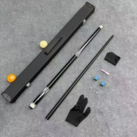 Queues de billard révolutionnaires en fibre de verre d'érable, zéro vibration, légères, avec poignée ergonomique, pour snooker et billard 9 boules, logo personnalisé, 10 mm, en acier inoxydable