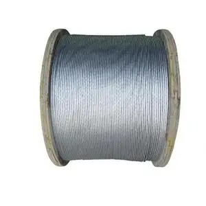 Hot Sale 50 mm2 Galvanized Steel Wire Factory Direct STRANDED GUY WIRE Bare Type for Overhead Application in Sudan