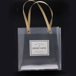 Bolsas de Regalo Transparentes e Impermeables de PP con Asa, Cierre de Hombro y Asa de Cuerda, Opción de Logotipo Personalizado - Product Image 4