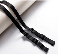 Sangles de soutien-gorge élastiques blanches et noires en gros, écologiques, haute ténacité, fabriquées en polyester/nylon durable