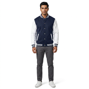 Vestes universitaires en laine chaude de qualité supérieure pour hommes en solde, design personnalisé avec col montant et options de lettres personnalisées - Product Image 1