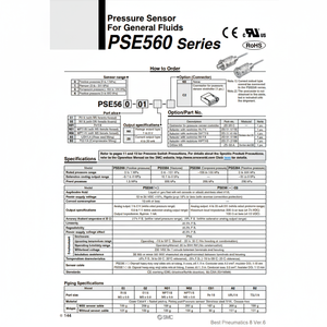 เซนเซอร์ความดัน PSE560-C01จากนิวเมติก SMC - Product Image 1