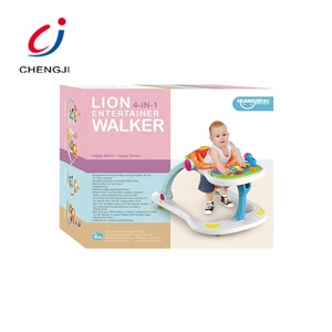 Marchette d'apprentissage bébé jouets poussette multifonction marchette chaise de salle à manger 4 en 1 marchette bébé avec fonction de musique - Product Image 3
