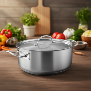 Pentola Chef Classic 20 cm in acciaio inox con coperchio per cucinare - Product Image 3