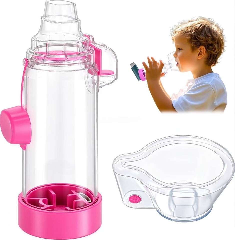 Coloured Inhalers Dual Valve Valved Holding Chamber, Asthma Inhaler Spacer with Silicone ...