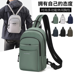 Sac à dos pour ordinateur portable multifonctionnel tendance pour hommes <span class=keywords><strong>Simple</strong></span> couleur unie imperméable caractéristique Polyester pour les essentiels de voyage - Product Image 3