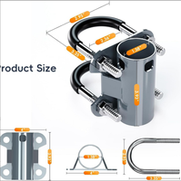 Adaptateur de montage Starlink V2, adaptateur de tuyau en U portable, support de montage Starlink pour Starlink Gen2