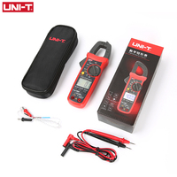 Multimètre numérique UNI-T UT204+ pour tension AC/DC, True RMS, 600A, gamme automatique, 600V, pince de 20mm, test de résistance, température 0-40°C