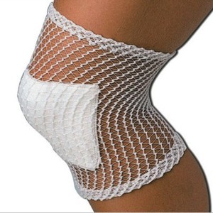 Bandage élastique en maille de coton blanc Tianjin Huaao, manchon de soutien orthopédique certifié CE, dispositif médical - Product Image 3