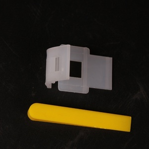 Niveau de carrelage en gros pour usine, base incurvée de 1,5 mm, petit insert croisé jaune pour maîtres-maçons, pose de carreaux de sol - Product Image 3