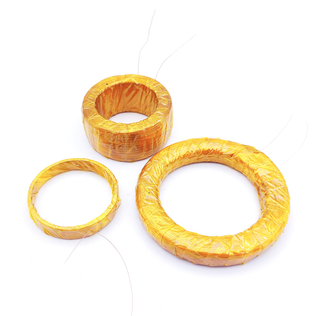 Enamelled Flat copper wire coil magnetic air core flat copper coil