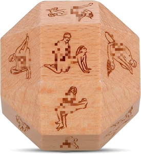 Pafu Regalo del Día de San Valentín Noche divertida Citas Decisión Dados Juego sexual Día de San Valentín Fecha 12 Dados laterales para pareja Novio Novia - Product Image 2
