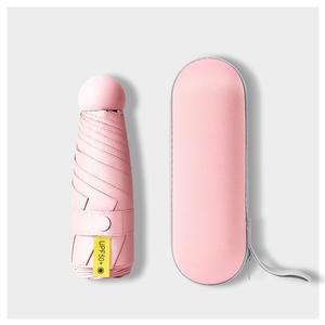 Parapluie de voyage miniature IStapromo Gifts avec design à cinq plis et six baleines, ouverture manuelle, protection UV, nylon 190T pour femmes - Product Image 6