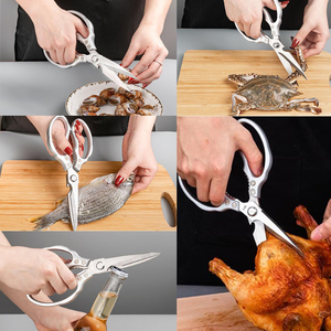 <b>Kitchen</b> Scissor Stainless Steel Heavy Duty Ergonomic Handle <b>Kitchen</b> <b>Shears</b> for Food,Chicken,Meat - Product Image 5