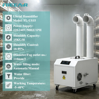 Humidificateur ultrasonique intelligent 15 kg/h avec fonction Wi-Fi, télécommande et écran numérique pour volailles (FL-US15)