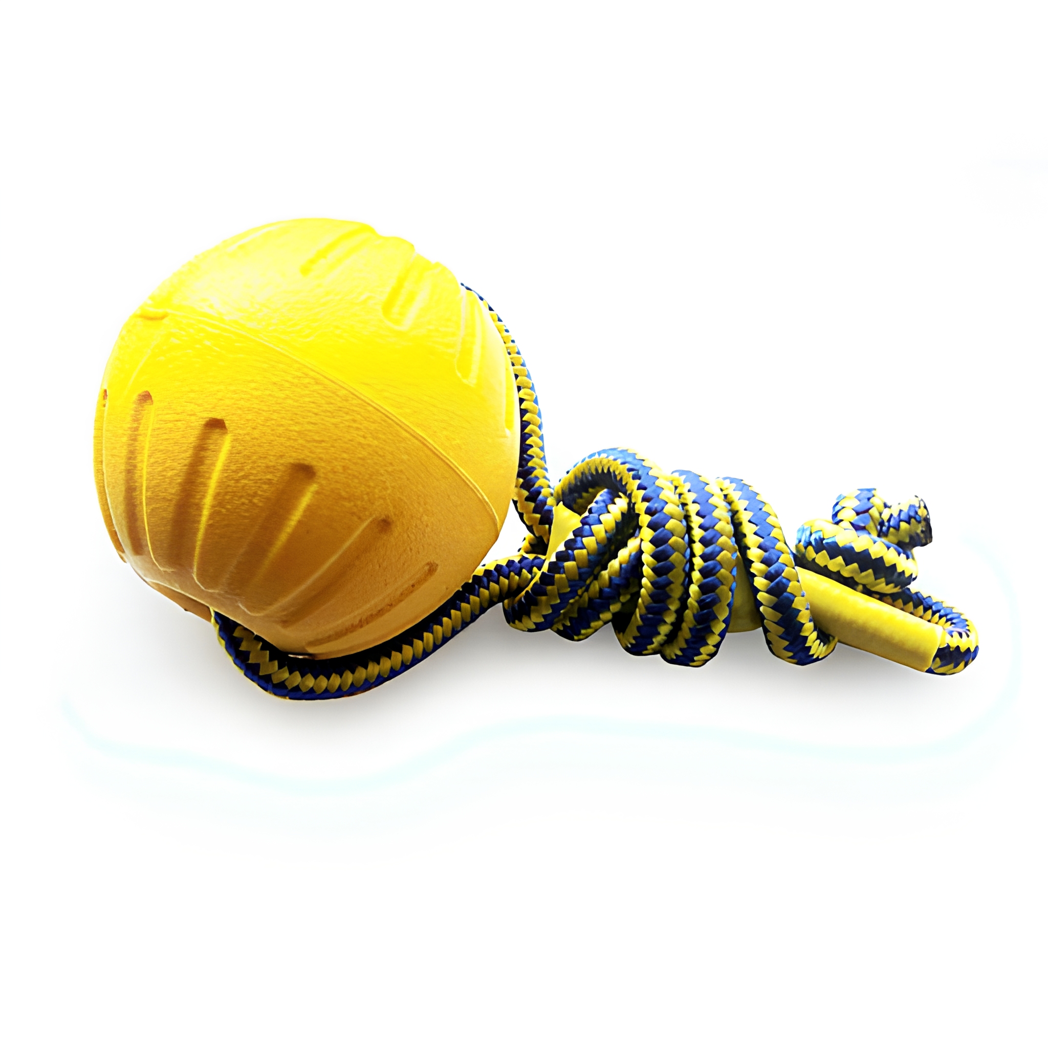 Balle jaune avec corde
