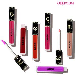 Ochain Oem для известных брендов, макияж, не липкий, на заказ, веганская, без жестокости, Зодиак, Матовая жидкая помада - Product Image 5