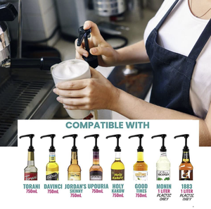 Bomba dispensadora de sirope de café, para botella de 750ml/25,4 oz, funciona con Torani, dasinci, Jordan, 750ml - Product Image 4