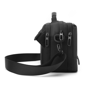 Wholesale Large Capacity Crossbody Bag Waterproof Multi-Pocket Nylon Shoulder Bag Business Sling Bag with Custom Logo for Men - Product Image 4