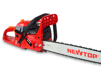 Tronçonneuse Professionnelle Thermique 2 Temps Démarrage Facile 24" 49cc pour Coupe de Bois