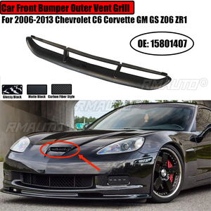 Grille de ventilation extérieure du pare-chocs avant pour Chevrolet C6 Corvette GM GS Z06 ZR1 2006-2013, kit de remplacement de la calandre supérieure 15801407 - Product Image 1