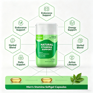 Capsules de gélules molles Stamina pour hommes 1000mg 60 unités – Soutien à l'endurance physique, supplément alimentaire quotidien pour le sport, formule santé OEM/ODM - Product Image 4