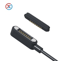 Vente chaude 6 broches Pogo câble magnétique de type USB à courant élevé 2.20 pas bande étanche fabricant de bracelet intelligent recommandé