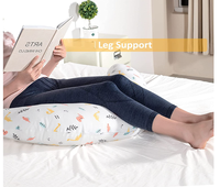 Oreiller de grossesse en forme de C pour soutien corporel, dos, hanches, jambes, ventre, maternité, avec housse rafraîchissante et lavable, portable, anti-bactérien, ignifuge