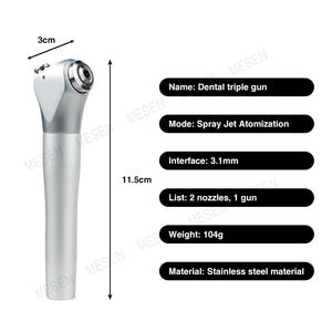 Pistolet triple dentaire Mesen avec interface 3,1 mm, jet d'atomisation, équipement de thérapie buccale en acier inoxydable - Product Image 1