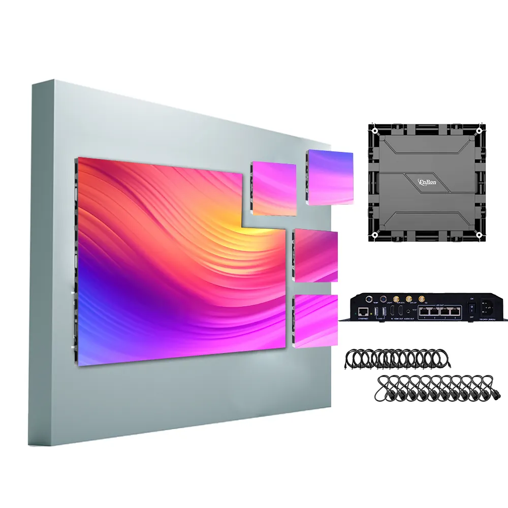 Advertising LED Display Panel 7680hz High Refresh Rate Fixed Wall Video LED P1.5 P1.875 P2.5 P3 Indoor LED Screen Price