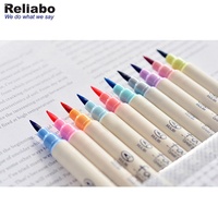 Fineliner — ensemble de stylos marqueurs de couleur, brosse douce, pour Art, bricolage, calligraphie, dessin, pointe en feutre