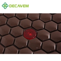 Matelas de massage électrique à acupression thermique, infrarouge lointain, ions négatifs, tapis en tourmaline de qualité médicale, usage corporel, cuir PU, CE