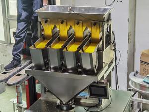 4 Kop Lineaire Weger Koffiebonen Zaden Rijstweger Verpakkingsmachine Multihead Lineaire Combinatie Weger - Product Image 4