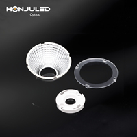 Réflecteur LED en plastique PMMA HONJU HZ-45-H32.7mm 45mm, options 15/24/36/45/60 degrés, indice de protection IP55, garantie de 2 ans