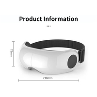 Masseur oculaire intelligent avec compresse chaude, 3 modes de massage, soulage la fatigue oculaire, appareil de massage rechargeable pour les yeux