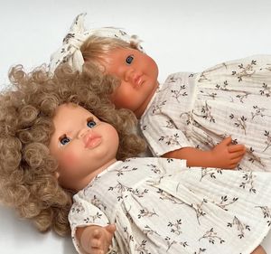 <span class=keywords><strong>Minikane</strong></span> 34 cm robes de poupée en mousseline de coton avec impression 13 pouces poupée branches mignonnes robes en mousseline vanille - Product Image 4