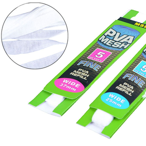 5M 25mm 37mm de large maille PVA <span class=keywords><strong>Soluble</strong></span> dans l'eau <span class=keywords><strong>carpe</strong></span> pêche bas bouillette plate-forme ABS dissolvant appât <span class=keywords><strong>filet</strong></span> enveloppement sacs pour la pêche en mer - Product Image 1