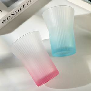 M nouveau Niche changement progressif couleur motif Vertical verre ménage boire haut sens lumière luxe café boisson froide tasse - Product Image 2